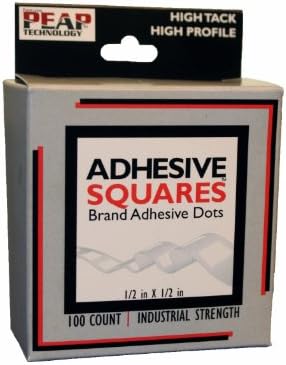 Adhesive Squares AS-100-H50-DB 100 Count 1/2 x 1/2-inch High Profile, High Tack Roll