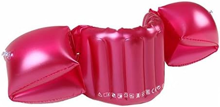 Mofek Inflatable Swim Trainers Arm Bands Floater Sleeves Swimming Rings Floats Swim Vest For Kids (Red, M)