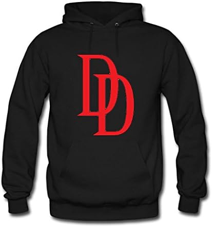 Xinta Custom Daredevil Matt Men's Hoodie, Designer Classic Print Adult Hoodie Large Black