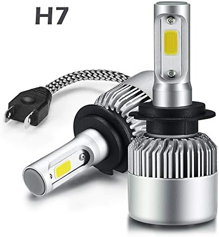 INFITARY H7 LED Headlight Bulbs Conversion Kit H4/9003/HB2 Hi/Lo Beam Super Bright COB Plug Play Auto Car Motorcycle Headlamp Bulb 10000LM 6500K Cool White LED Headlight Bulbs