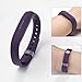 LEEFOX Band for Fitbit Flex 2, Adjustable Fit Bit Flex 2 Accessory Silicon Replacement Wristband w/Fastener Clasp Fitness Strap for Original Flex 2, Purple, Small(Psalm 23-3)