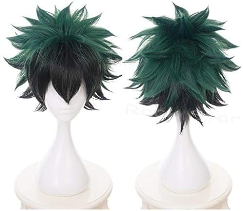 EueasyShumeier My Hero Academia Midoriya Izuku Synthetic Cosplay Anime Hair Wig