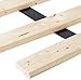 Continental Mattress Standard Mattress Support Wooden Bunkie Board, Full, Horizontal Slat