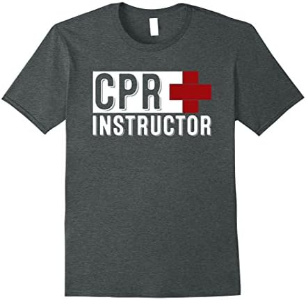 Mens AED CPR PROFESSIONAL T-Shirt C.P.R. Instructor T Shirt XL Dark Heather