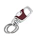 Key Chain 2 Key Rings Stainless Steel Heavy Duty Car Keychain for Men and Women - Wine with Gift Box