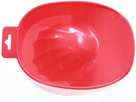 LAUREN STORE, Nail Art Tips Hand Soak Bowl Tray Treatment Remover Manicure (RED)