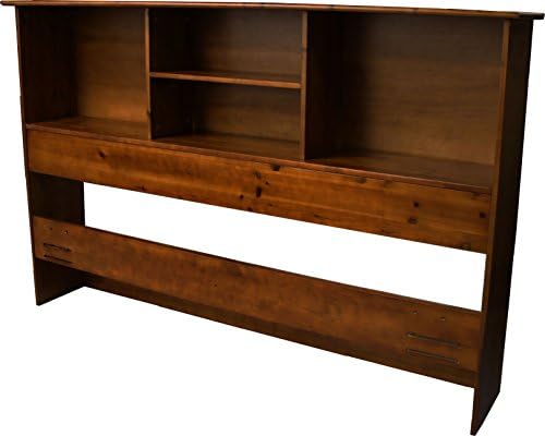 Stockholm Bamboo Solid Bookcase Headboard, Twin-size, Walnut