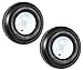 eCustomRim 2-Pack Trailer Tire On Rim 570-8 5.70-8 8 in. Load C 4 Lug White Wheel