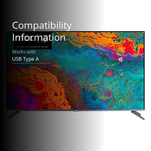 TCL 65-inch 5-Series 4K UHD Dolby Vision HDR QLED Roku Smart TV - 65S535, 2021 Model