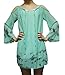 WorkTd Women's Cutout Cold Shoulder Tye Dye Chiffon Beach Sundress