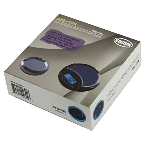 Horizon Ats-100 Digital Ashtray Scale, Precision Pocket Scale, 100g By 0.01g - Thumbnail 7