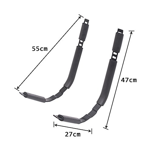Kayak Canoe SUP Racks Roof Rack Set 2 J-Racks Top Frame Carrier Holder Fits Vehicle Truck Cross Bar
