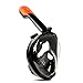 Vangogo 180° View Snorkel Mask Full Face Easybreath Gopro Compatible with Anti-Fog and Anti-Leak Technology for Adult