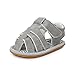Save Beautiful Summer Baby Sandals Infant Boys Soft Sole Non-Slip First Walkers Shoes (5.12inches(12-18months), Style(C)-Gray)