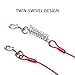 MFPS Favorite Tie Out Cable for Dogs, 30-feet, 3 Colors (Red)