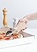 Kikkerland Novelty Guitar Wooden Pizza Cutter for Kitchen – Beechwood, Heat Resistant, Use with Non-Stick Cookware – Unique Gift for Music Lovers and Cooking Enthusiasts