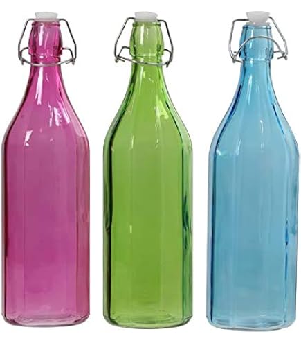 Bormioli Rocco Giara Glass Bottle With Airtight Lid, 33.75