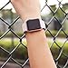 YANCH Compatible with for Apple Watch Band 42mm 44mm, Soft Silicone Sport Band Replacement Wrist Strap Compatible with for iWatch Nike+,Sport,Edition,M/L,Pinksand
