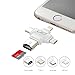 Card Reader,Optimal Shop 4 in 1 Micro SD Card Reader with Type C USB Connector OTG HUB Adapter, TF Flash Memory Card Reader for Android iOS PC Mac Thumb Drive Memory Stick with Lightning Port