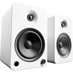 Kanto YU6MW Bluetooth Powered Speakers – 200 Watts – Phono Preamp (Matte White)