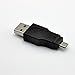 UCEC USB 2.0 Adapter - A-Male to Micro-Male - Black (2 Pack)