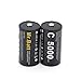 Mr.Batt C Size Rechargeable Batteries NiMh C Cell 1.2V 5000mAh High Capacity (6 Pack)