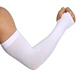 UV Protection Cooling Arm Sleeves - UPF 50 Sun Sleeves with Hand Cover for Men & Women. Perfect for Cycling, Driving, Basketball, Football & Outdoor Activities. Performance Stretch & Moisture Wicking