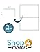 Shop4Mailers 2-Up White Permanent Self Adhesive Shipping Labels 5 ½” x 8 1/2” Easy Peel Stickers for Laser & Inkjet Printers - 100 Sheets - 200 Count Labels
