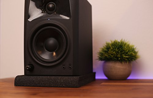 XL-Pro Studio Monitor Isolation Pads for 6.5" - 8" Inch Speakers, Pair of Two | Audiophile High Density Acoustic Dampening Stands for Most Large Speakers
