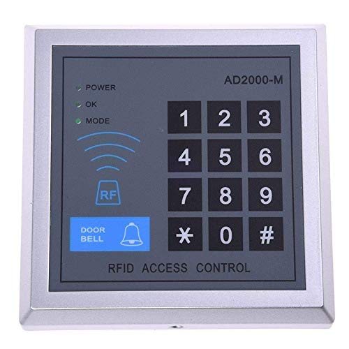 DierCosy Access Control System RFID Home Security Kit Proximity Door Entry Keyboard 10 Key Fobs Exit Button Household Products