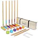 GoSports Standard Croquet Set Includes Six 27