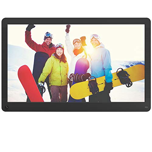 Atatat Digital Picture Frame 17.3 inch with Motion Sensor, 1920×1080 FHD Screen, Digital Photo Frame Support 1080P Video, Music, Slideshow, Adjustable Brightness, Breakpoint Play, Auto-Rotate,Calendar