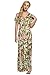 ACEVOG Womens Sexy Ladies Bohemian Floral Deep V Neck Party Dress Maxi Long Evening Dress