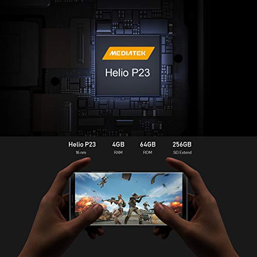 4G Unlocked Smartphone, Cubot X19, 5.93 inch FHD, Android 9.0, 4GB+64GB, Dual SIM, 4000mAh, 8MP+16MP, Face Unlock Finger Print (Black) - Thumbnail 4