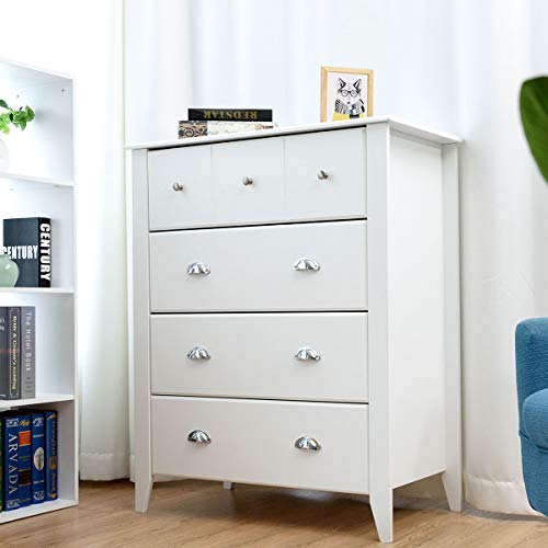 Giantex Bedroom Chest Drawer Dresser Accent Armoires 4 Drawers