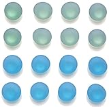 Office Magnets Fridge Magnets Refrigerator Magnets, Mymazn Whiteboard Magnets Cute Magnets Kitchen Magnets Decorative Colorful Frost Glass (8 Green 8 Blue)