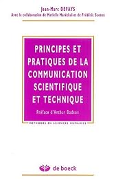 Principes et pratiques de la communication scientifique et technique
