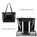 Women Leather Briefcase Bag Laptop Tote Handbags 15 Inch Large Capacity Office Shoulder Bags Work Purse Black