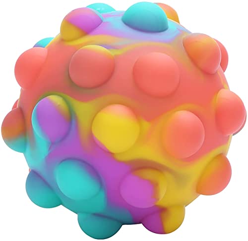 Pop Stress Balls Fidget Toy，3D Ball Popping It Relieve Restless Toy Stretchy Balls Anxiety Relief Fingertip Toy Early Education Brain Development Toy for Kids and Adults