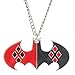 Animewild DC Comics Harley Quinn Bat Logo Necklace