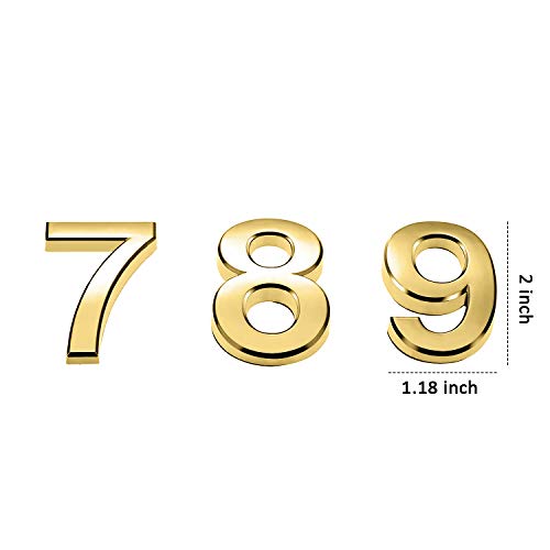 20 Pieces Mailbox Numbers 0 9 Address Numbers Self Adhesive Door