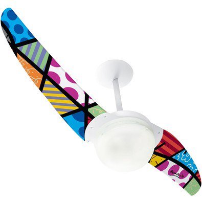 Ventilador de Teto Spirit 202 (2 lâmpadas E27) Romero Britto Scenes rb02 - 220V