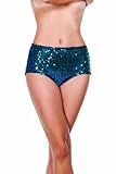 Starline Women's Sequin High Waist Shorts