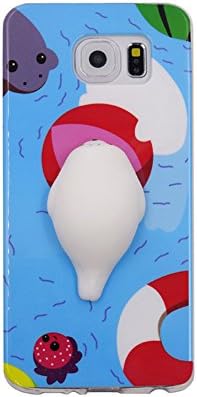 Samsung Galaxy S7 Edge Squishy Case, Squshies Mushy Animal Seal Cat Squeezing Press Reliever Hand Toy Soft Silicone Phone Cover for Samsung S7 Edge G9350 (Ball Seal)