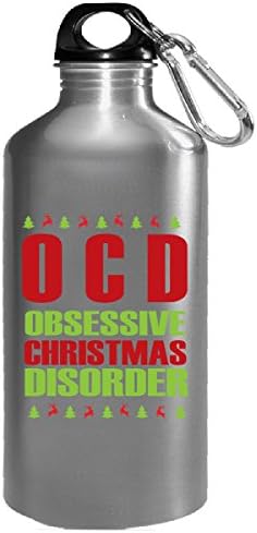 Ocd Christmas T Shirt - Water Bottle
