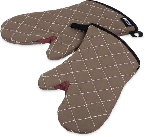 San Jamar 800FG13 BestGuard Commercial Heat Protection Up To 450° F Oven Mitts…