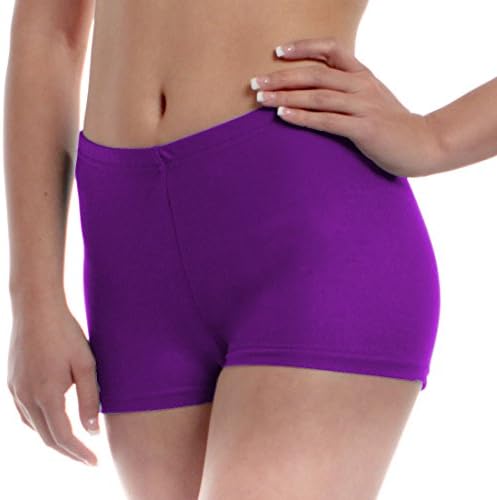 Womens Dance Shorts Medium Purple Adult Sizes Can Be Worn as Trunks, Briefs, Performance Bottoms and Underpants By B Dancewear