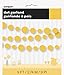 9ft Paper Yellow Circle Garland
