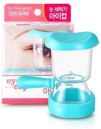Eye Cup Korea Tritan Copolyester (BPA Free) Eye Clean System with Pressing Pipet Eye Wash (Blue) by Eye Cup Korea