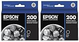 Epson Genuine 200 (T200120) DURABrite Ultra Black Ink Cartridge 2-Pack